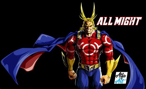 #Anime My Hero Academia All Might Toshinori Yagi #1080P #wallpaper # ...