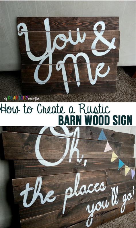 DIY Rustic Barn Wood Sign | FaveCrafts.com