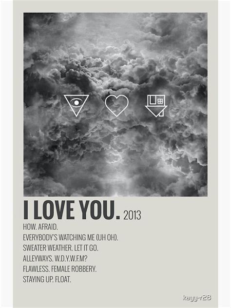 "the neighbourhood i love you album " Poster for Sale by kayy-r28 ...