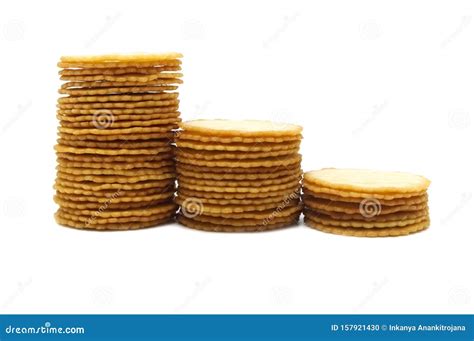 Thin Biscuit Milk Flavored. Stock Photo - Image of background, dairy ...