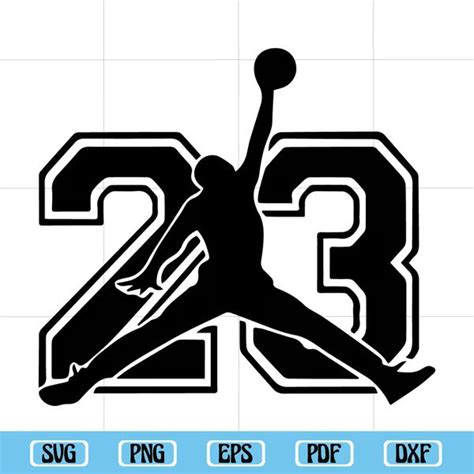 23 Air Jordan Logo Silhouette Svg, Logo Svg, 23 Svg, Jump Sv - Inspire ...