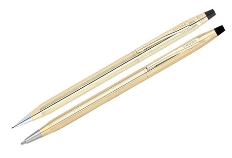 Cross Classic Century 10K Gold Ballpoint Pen and Pencil Set