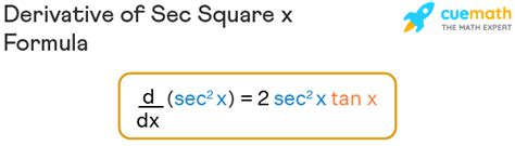 Derivative of Sec Square x - Formula, Proof | Derivative of Sec^2x