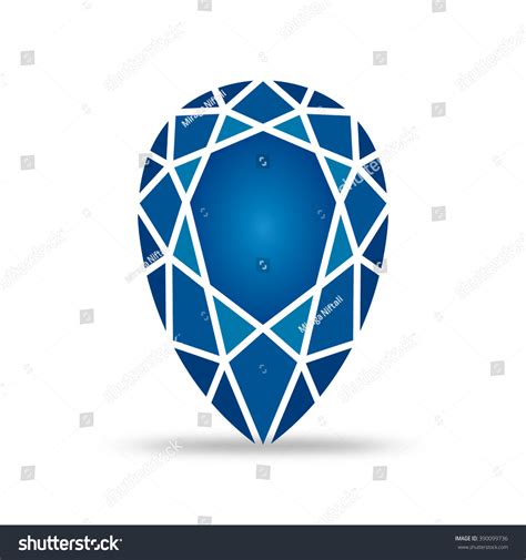 Sapphire Vector Illustration Stock Vector (Royalty Free) 390099736 ...