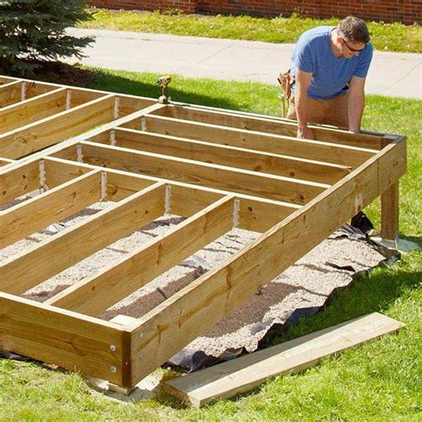 How to Build a Platform Deck | Diy deck, Platform deck, Decks backyard