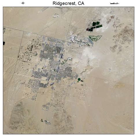 Aerial Photography Map of Ridgecrest, CA California