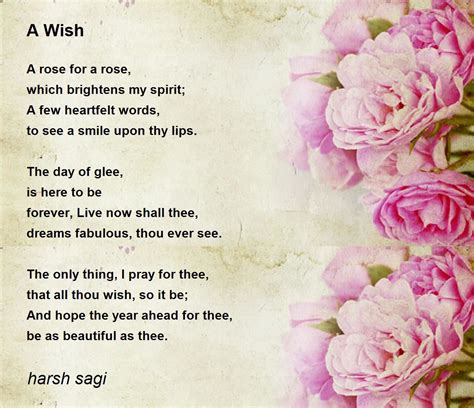 A Wish - A Wish Poem by harsh sagi