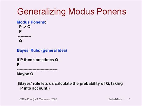 Generalizing Modus Ponens