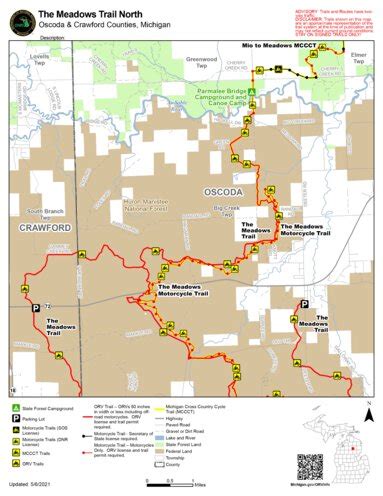 The Meadows Trail North map by MI DNR - Avenza Maps | Avenza Maps