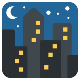 Cityscape Emoji Icon - Download in Flat Style