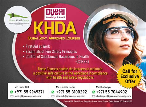 KHDA Dubai Govt. Approved Safety First Aid Safety Certification Courses ...