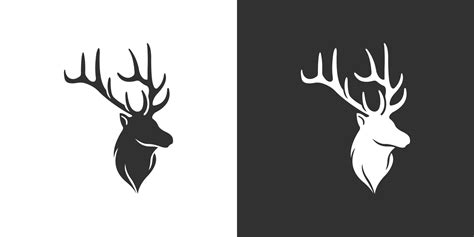 Deer head logo template vector icon illustration design 7796081 Vector ...