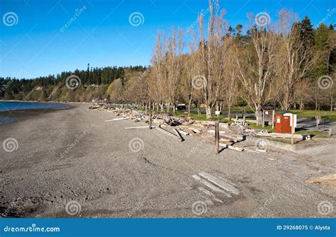 Kayak Point Beach at Sunset Stock Image - Image of washington, stanwood ...