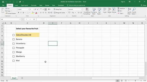 How To Clear Multiple Checkboxes In Excel - HOWTOREMVO