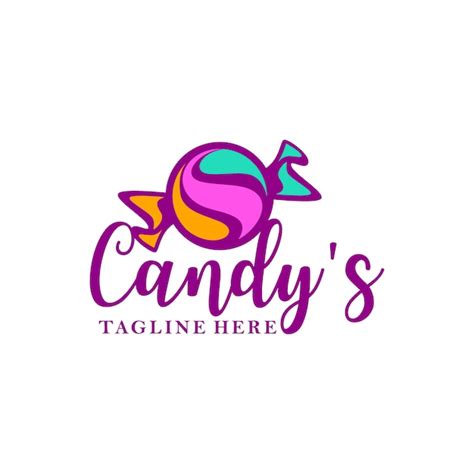 Vector de logotipo de candy. | Vector Premium