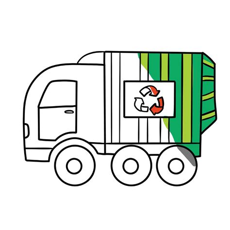 Garbage Truck Coloring Pages - Free Coloring Pages Printables