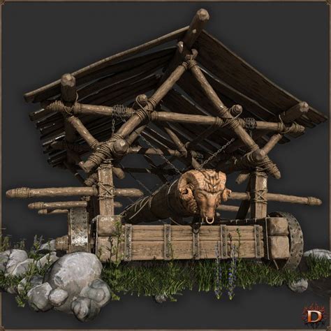 Medieval Battering Ram | Props for Poser and Daz Studio