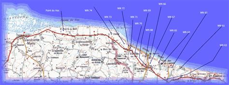 Map of German Defenses at Omaha Beach