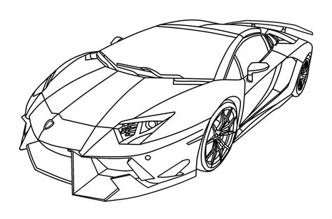 Lamborghini Car Drawing Images ~ How To Draw A Lamborghini Aventador ...