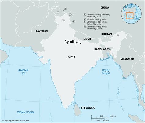 Where Is Ayodhya In India Map - Kris Shalne