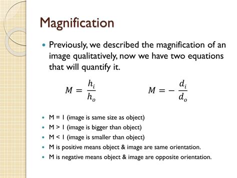 PPT - Pre-AP Physics Thin Lens Equation & Magnification PowerPoint ...