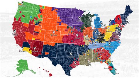 Twitter fan map shows you where NFL team fans are coming from ...