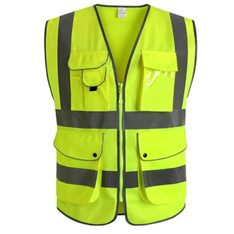 High Visibility Reflective Tape Safety Vest Unisex Reflective Jacket ...