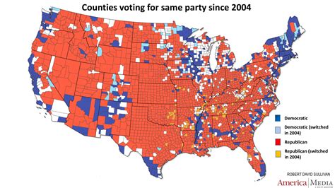 Red And Blue States Map 2024 By County - Lita Sherri