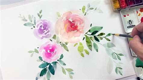 How To Draw Flowers With Watercolor | Best Flower Site