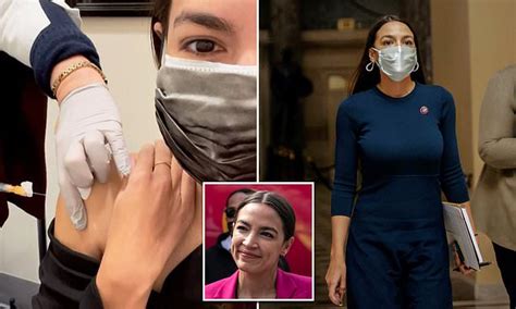 AOC says she's going to keep wearing a face mask despite being fully ...