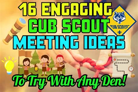 How to Plan Cub Scout Meeting Activities (With 16+ Ideas) - ScoutSmarts