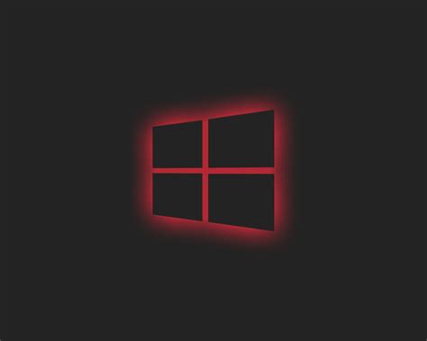 1280x1024 Resolution Windows 10 Logo Red Neon 1280x1024 Resolution ...