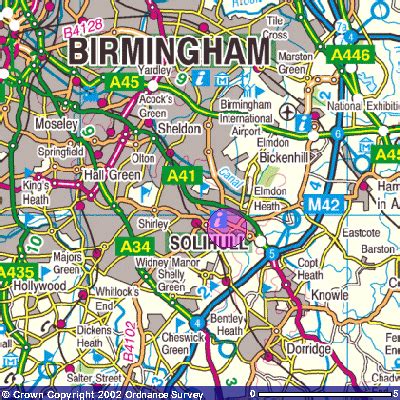 Solihull Map and Solihull Satellite Image