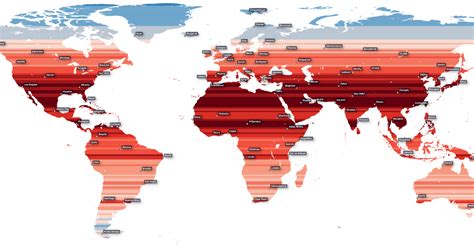 Mapped: The World's Population Density by Latitude