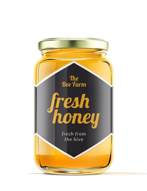 Honey Jar Label Template in Pages, Publisher, Illustrator, MS Word ...