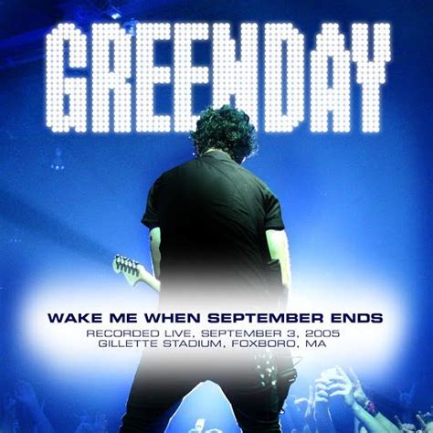 Green Day-Wake Me Up When September Ends lyrics | Green day, When ...