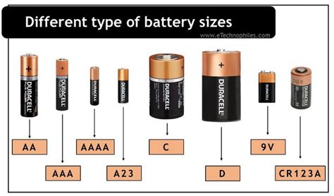 Batteries are available in numerous sizes and each one is designed to ...