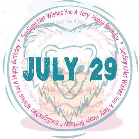 July 29 Zodiac is Leo, Birthdays and Horoscope - SunSigns.Net