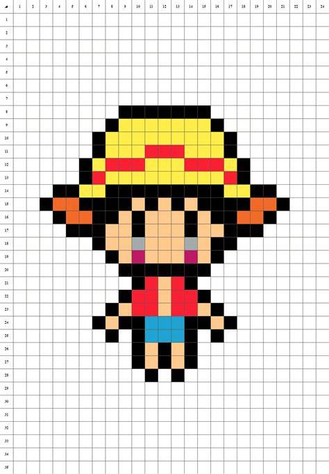 Pixel Art One Piece Cute