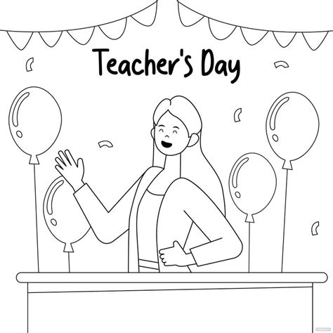 Teachers Day Congratulations Drawing in PSD, Illustrator, SVG, JPG, EPS ...