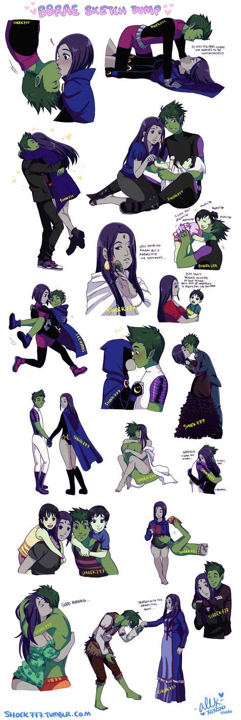 BBRAE Sketch Dump by shock777.deviantart.com on @DeviantArt | Teen titans