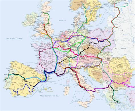 Interactive Rail Map Of Europe - United States Map