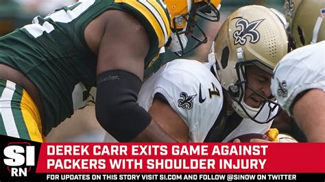 Derek Carr Injures Shoulder - Sports Illustrated New Orleans Saints ...