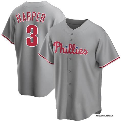 Bryce Harper Youth Philadelphia Phillies Road Cooperstown Collection ...