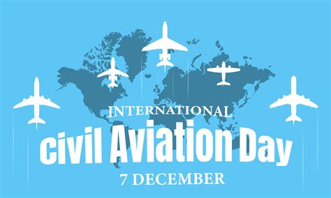 International civil aviation day 14417642 Vector Art at Vecteezy