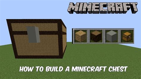 How to Build A Minecraft Chest - YouTube