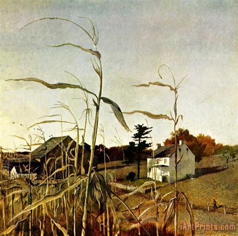 andrew wyeth Autumn Cornfield October 1 1950 painting - Autumn ...