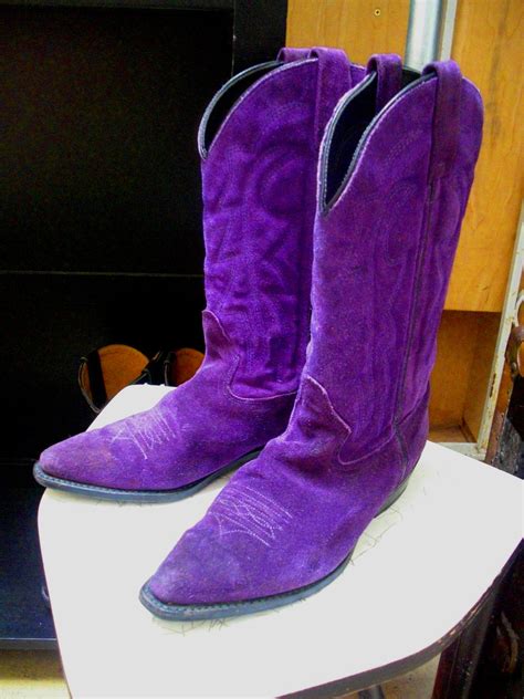 WHIMSY Antiques: Purple suede boots, vintage green gliders and more FUN ...