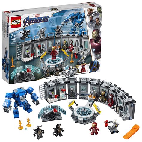 Buy LEGO 76125 Marvel Avengers Iron Man Hall of Armor, Modular Lab with ...