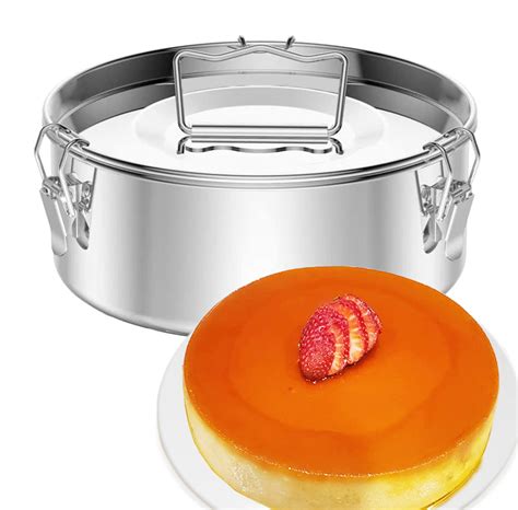 Buy Flanera Stainless Steel Flan Mold 60 oz, Compatible with Instant ...